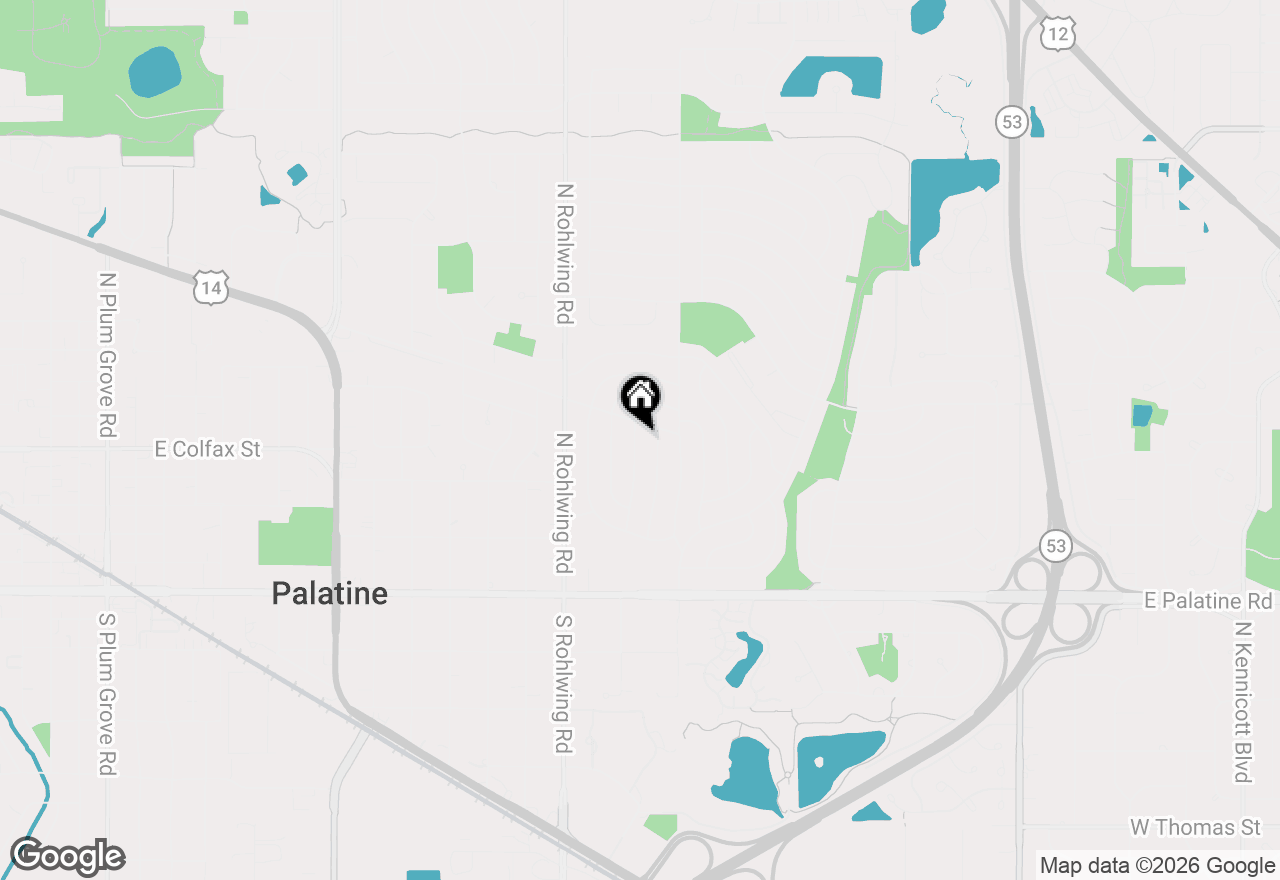 Map of 251 N Boynton Drive, Palatine, IL 60074