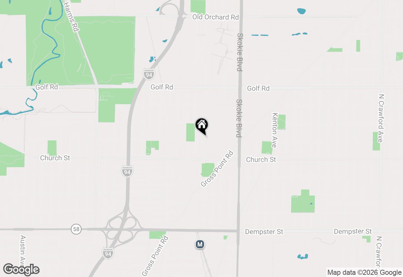 Map of 9306 Lavergne Avenue, Skokie, IL 60077