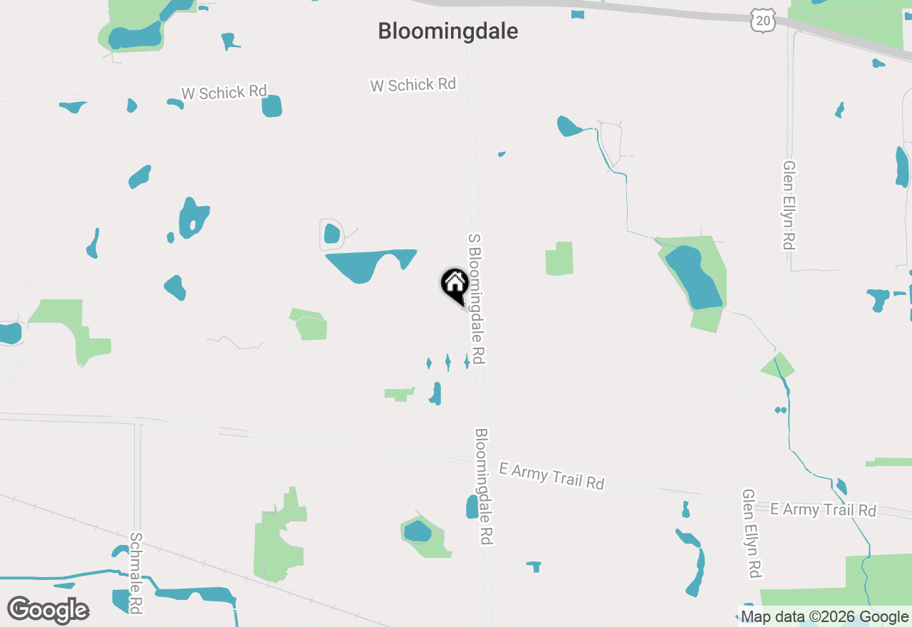 Map of 254 Bunting Lane, Bloomingdale, IL 60108