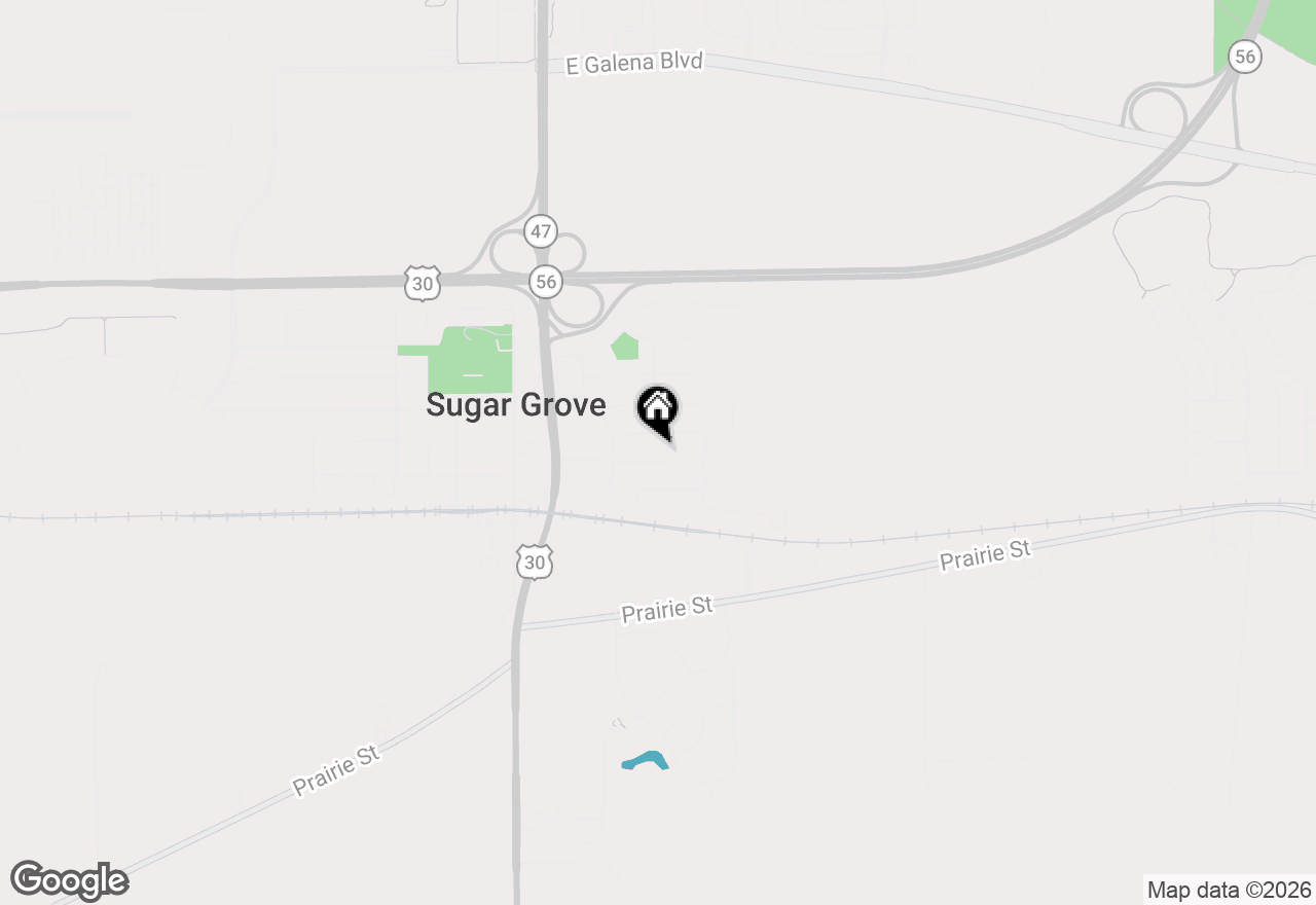 Map of 102 Chelsea Avenue, Sugar Grove, IL 60554