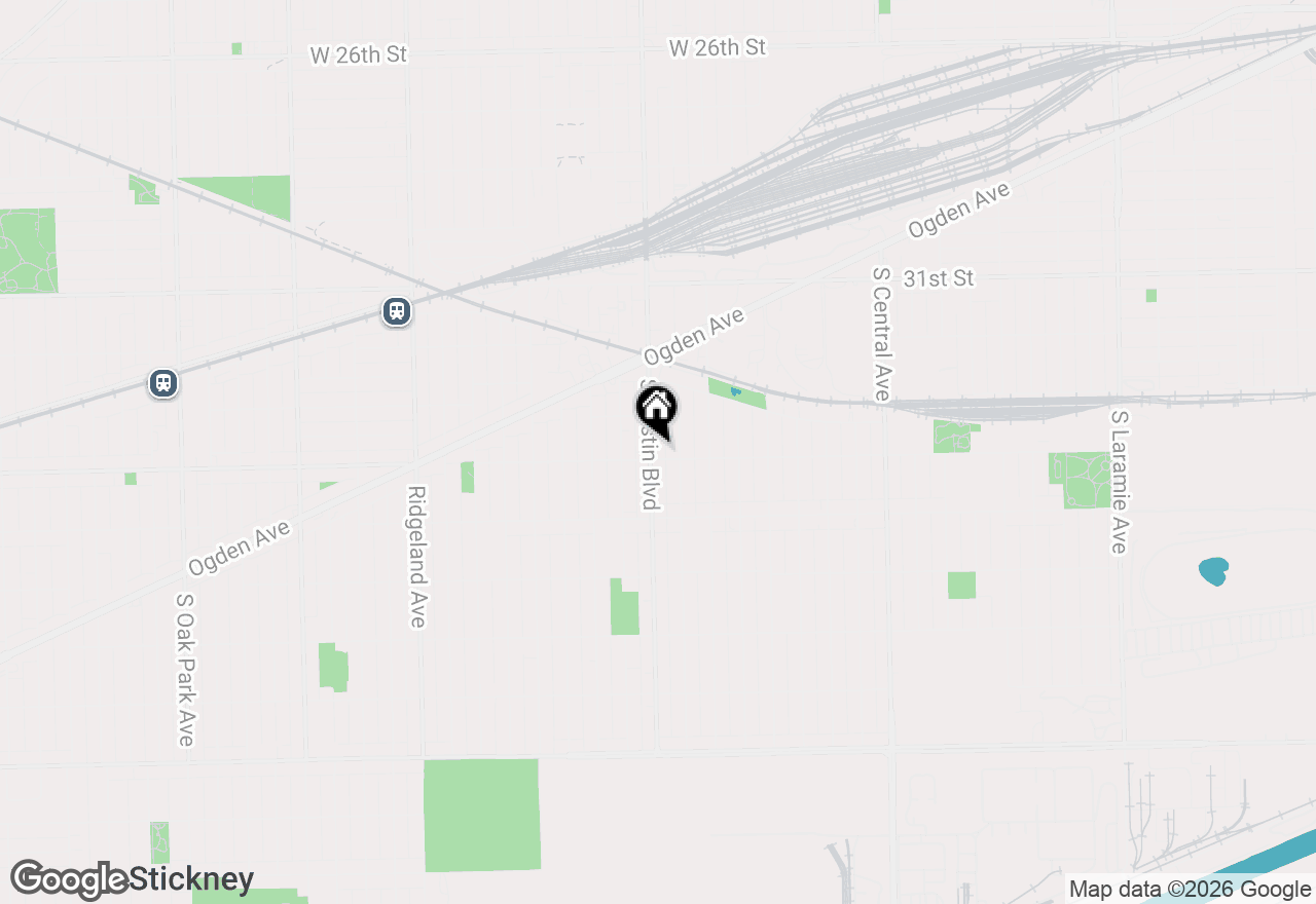 Map of 3327 S Austin Boulevard #1, Cicero, IL 60804