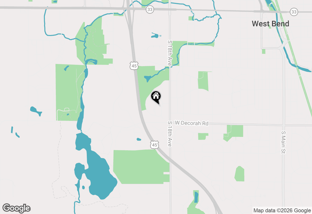 Map of 715 Tamarack Dr E, West Bend, WI 53095