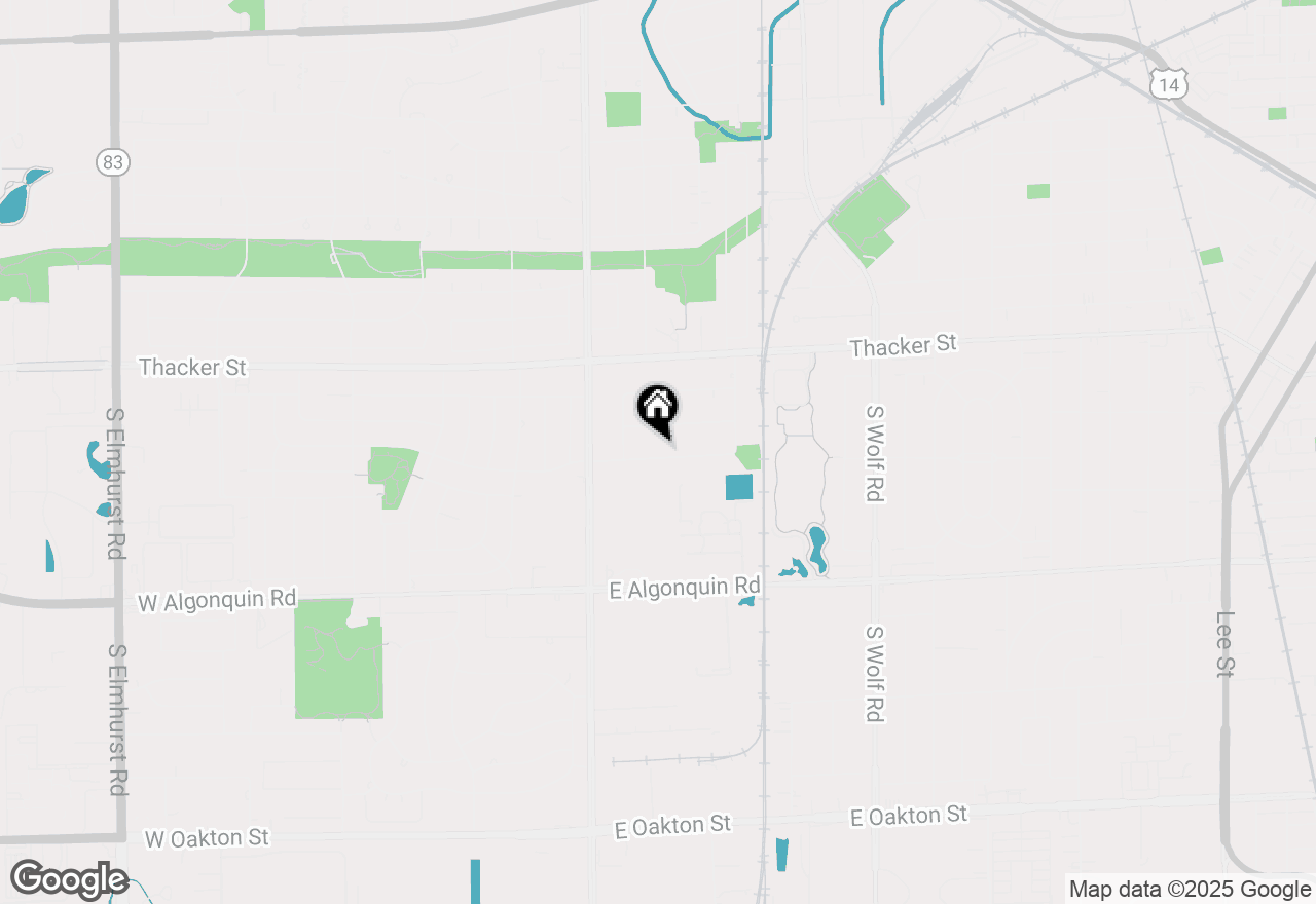 Map of 114 E Walnut Avenue, Des Plaines, IL 60016