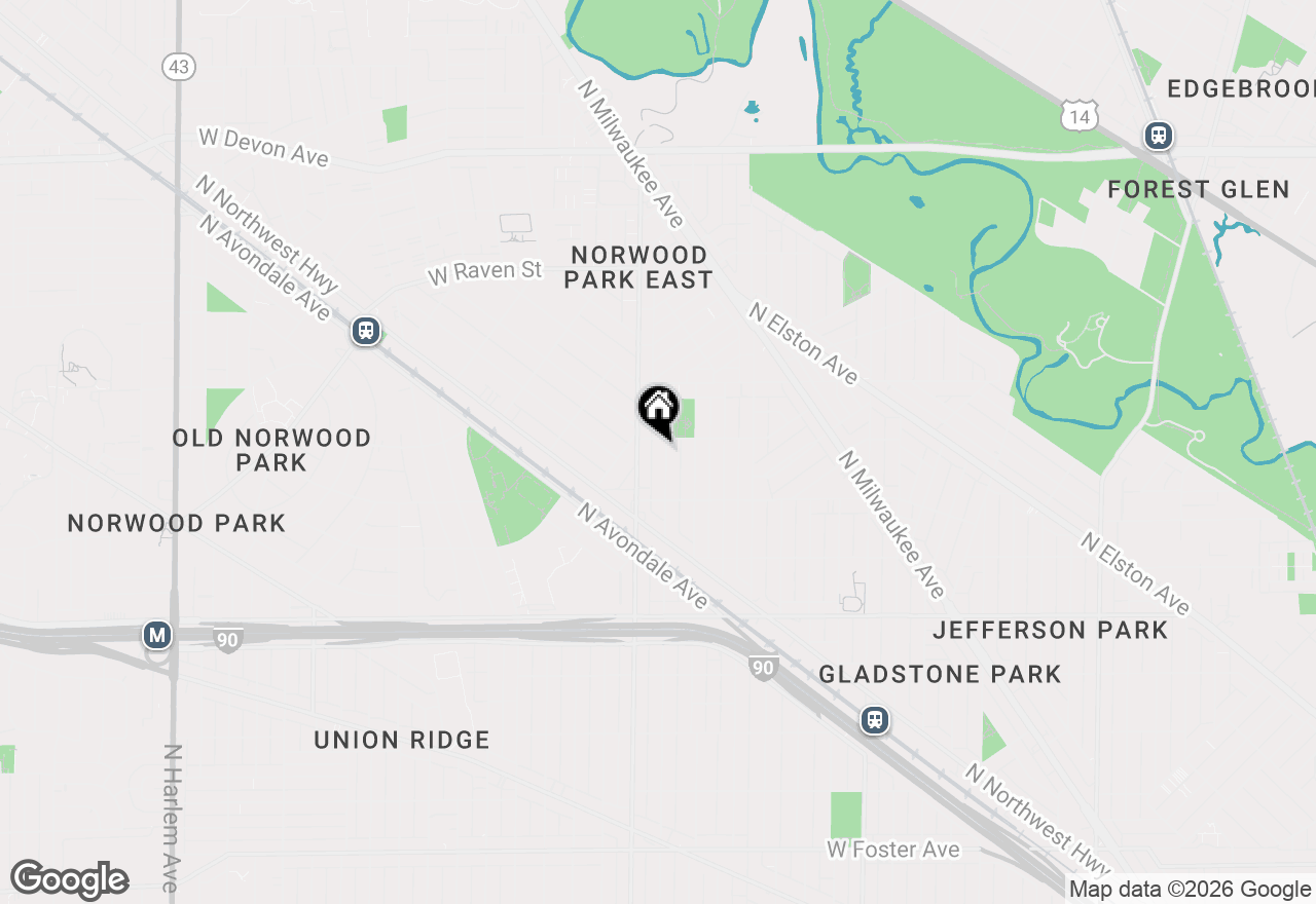 Map of 5850 N Mulligan Avenue #1, Chicago, IL 60646