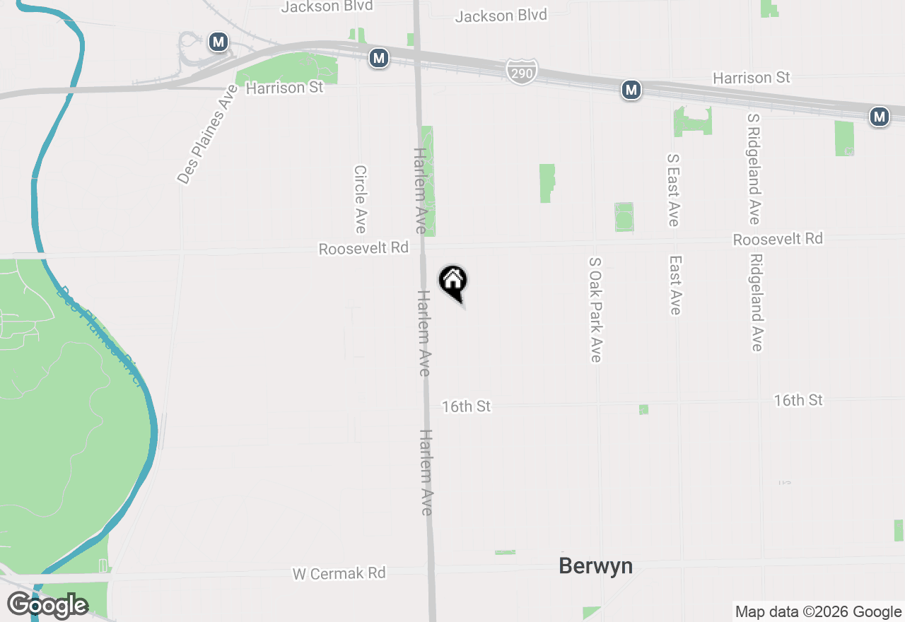 Map of 1329 Maple Avenue, Berwyn, IL 60402
