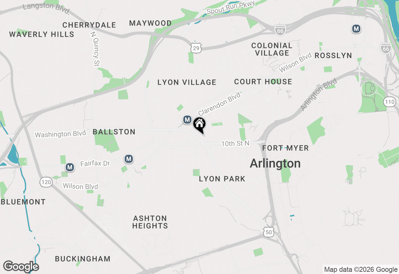 Map of 1021 Garfield Street N #247, Arlington, VA 22201