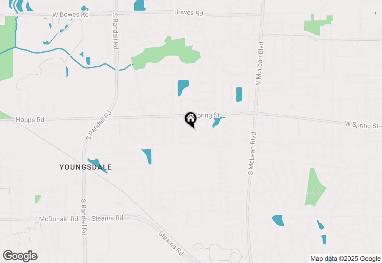 Map of 1484 Exeter Lane, South Elgin, IL 60177