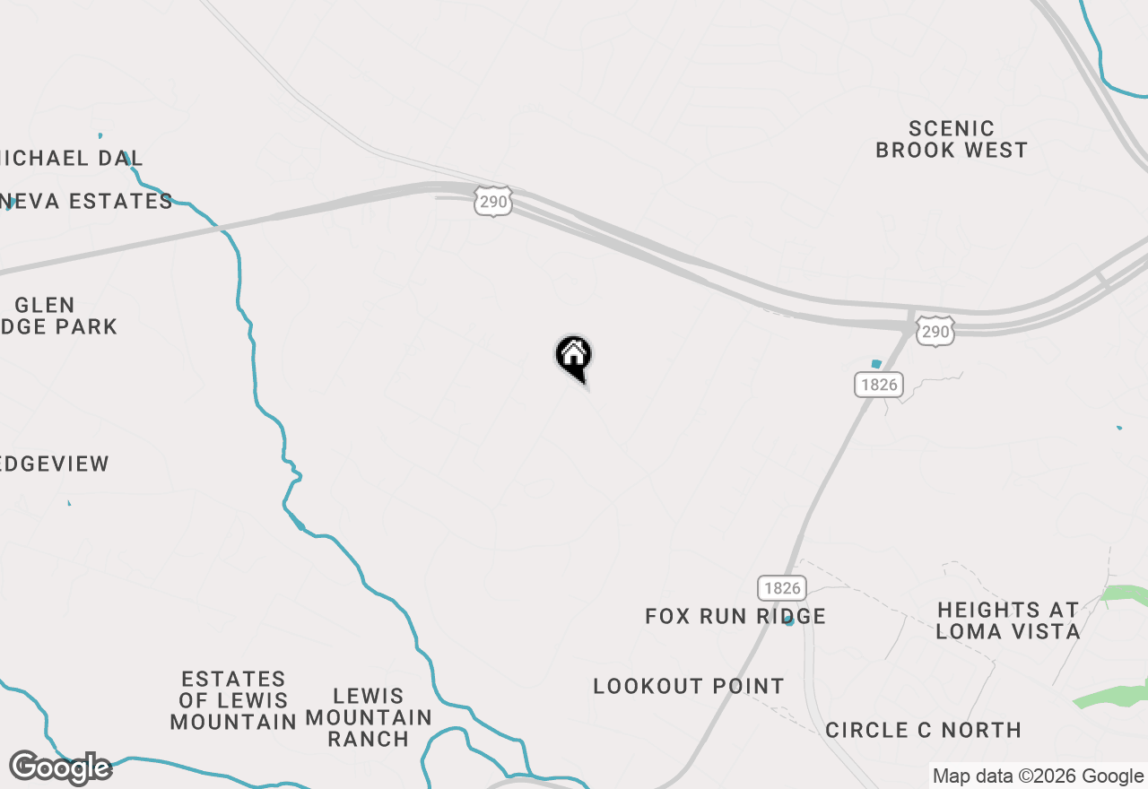 Map of 8207 Espanola Trl, Austin, TX 78737