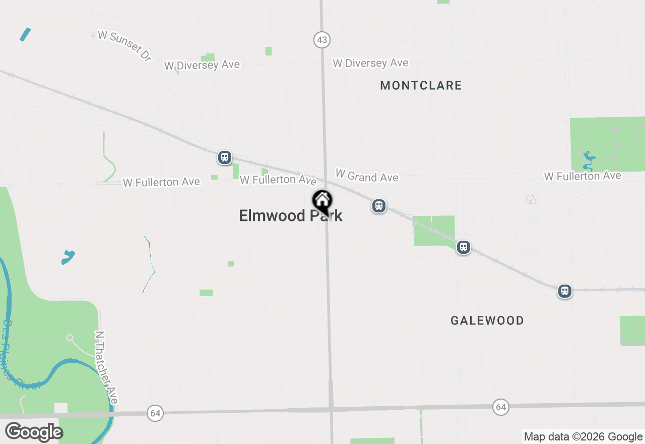 Map of 2222 N Harlem Avenue #1NW, Elmwood Park, IL 60707