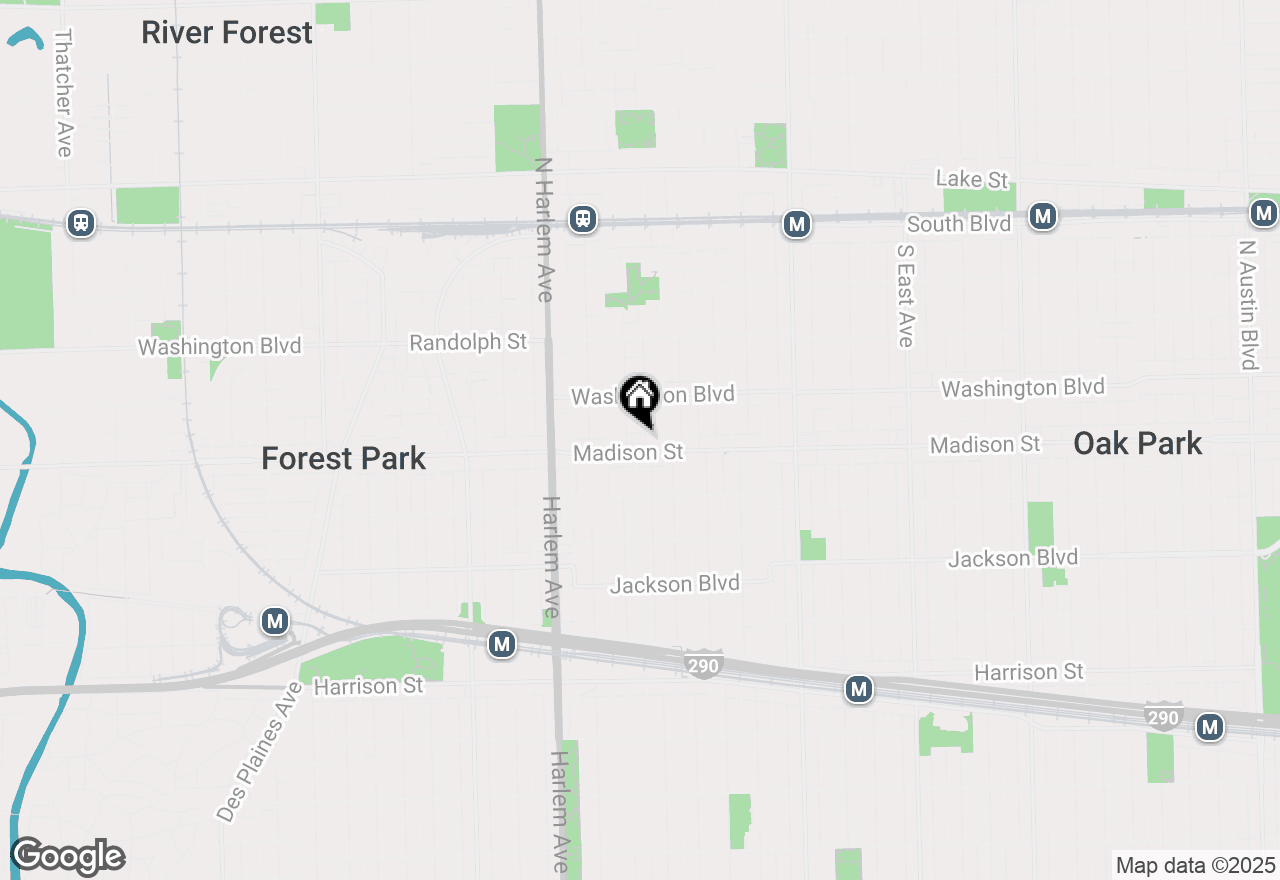 Map of 1022 Alexander Lane, Oak Park, IL 60302