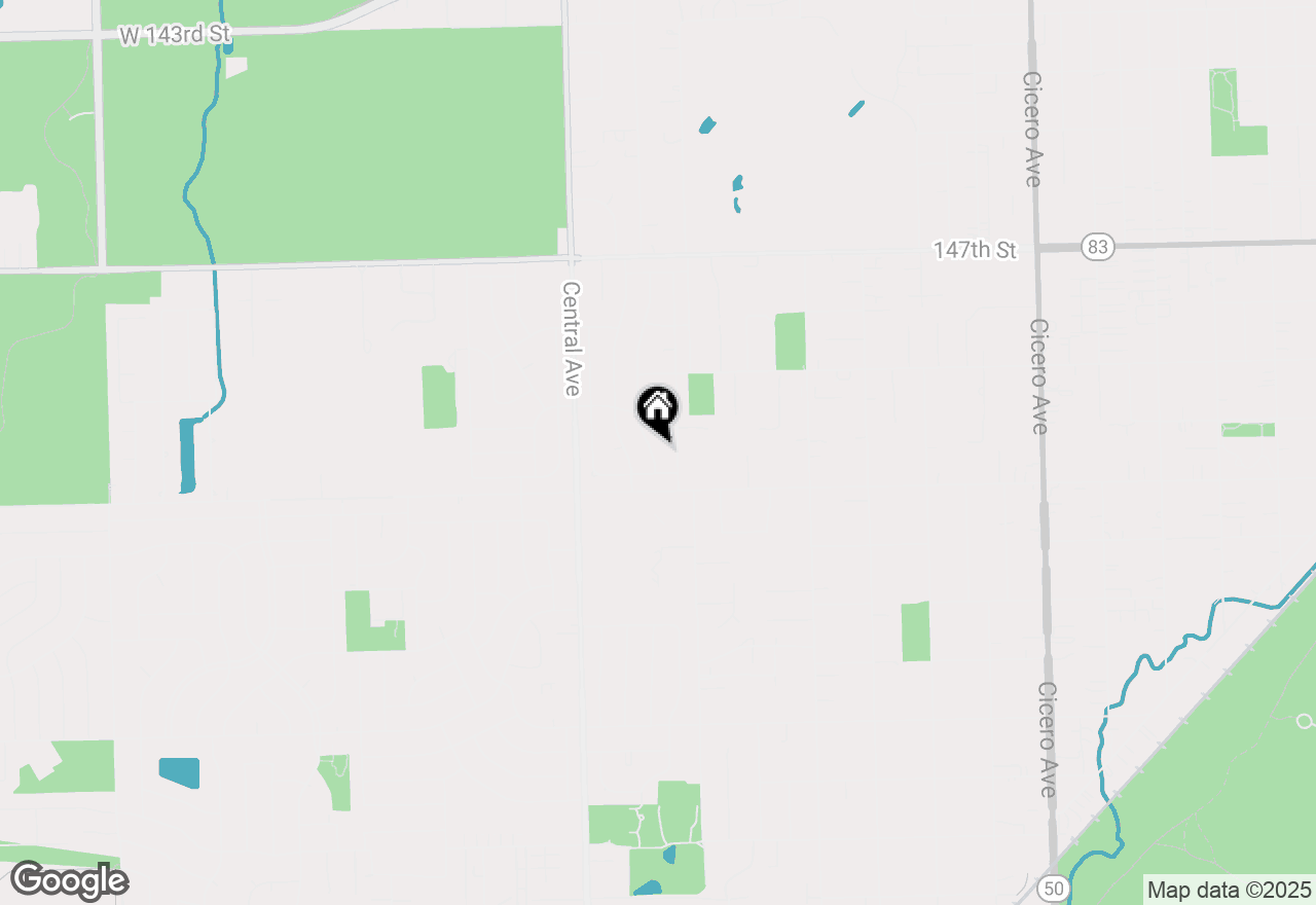 Map of 15027 Park Avenue, Oak Forest, IL 60452