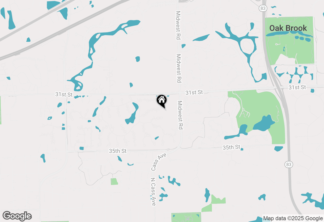 Map of 1911 Midwest Club Parkway, Oak Brook, IL 60523