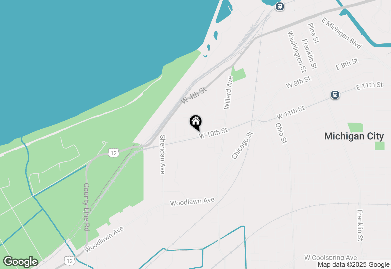 Map of 135 Seymour Avenue, Michigan City, IN 46360