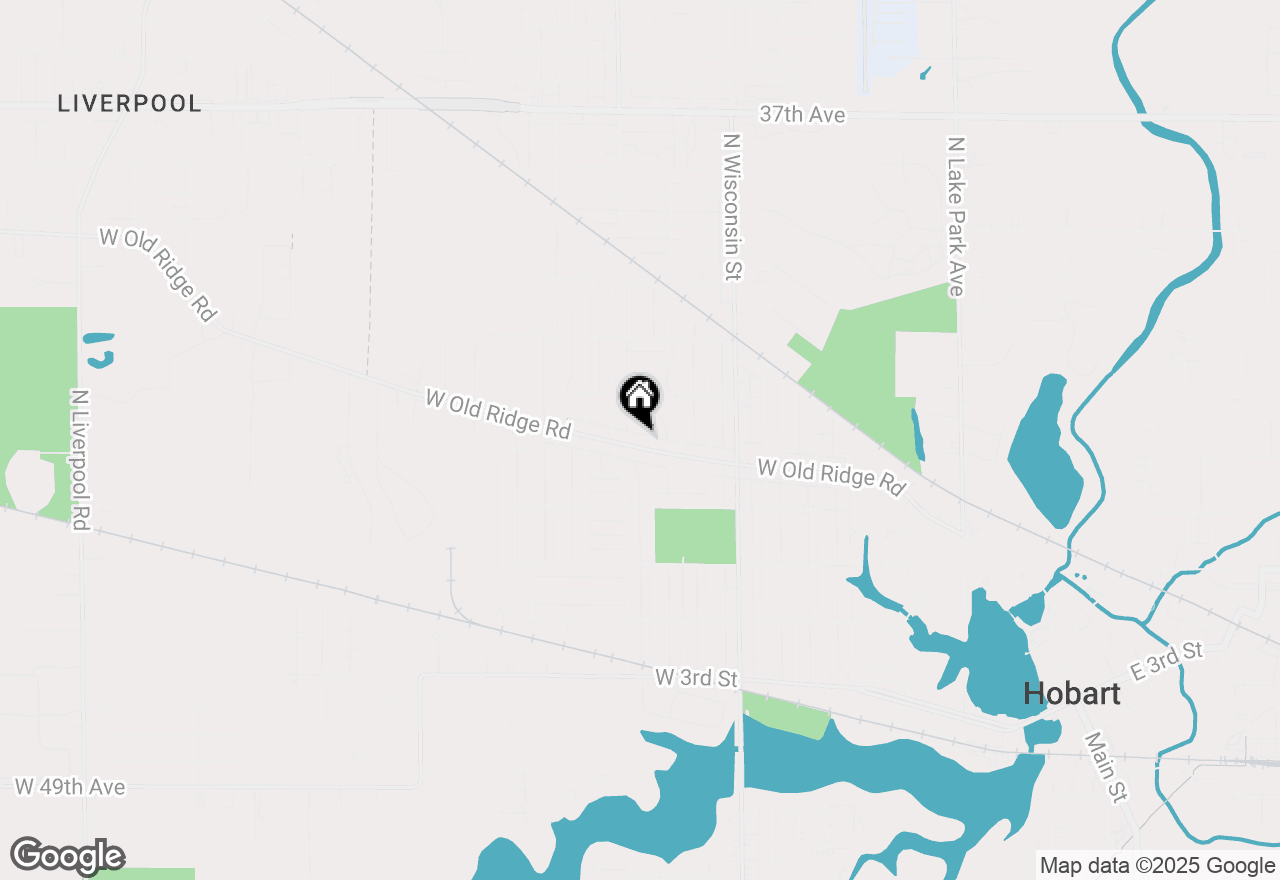 Map of 1110 W Old Ridge Road, Hobart, IN 46342