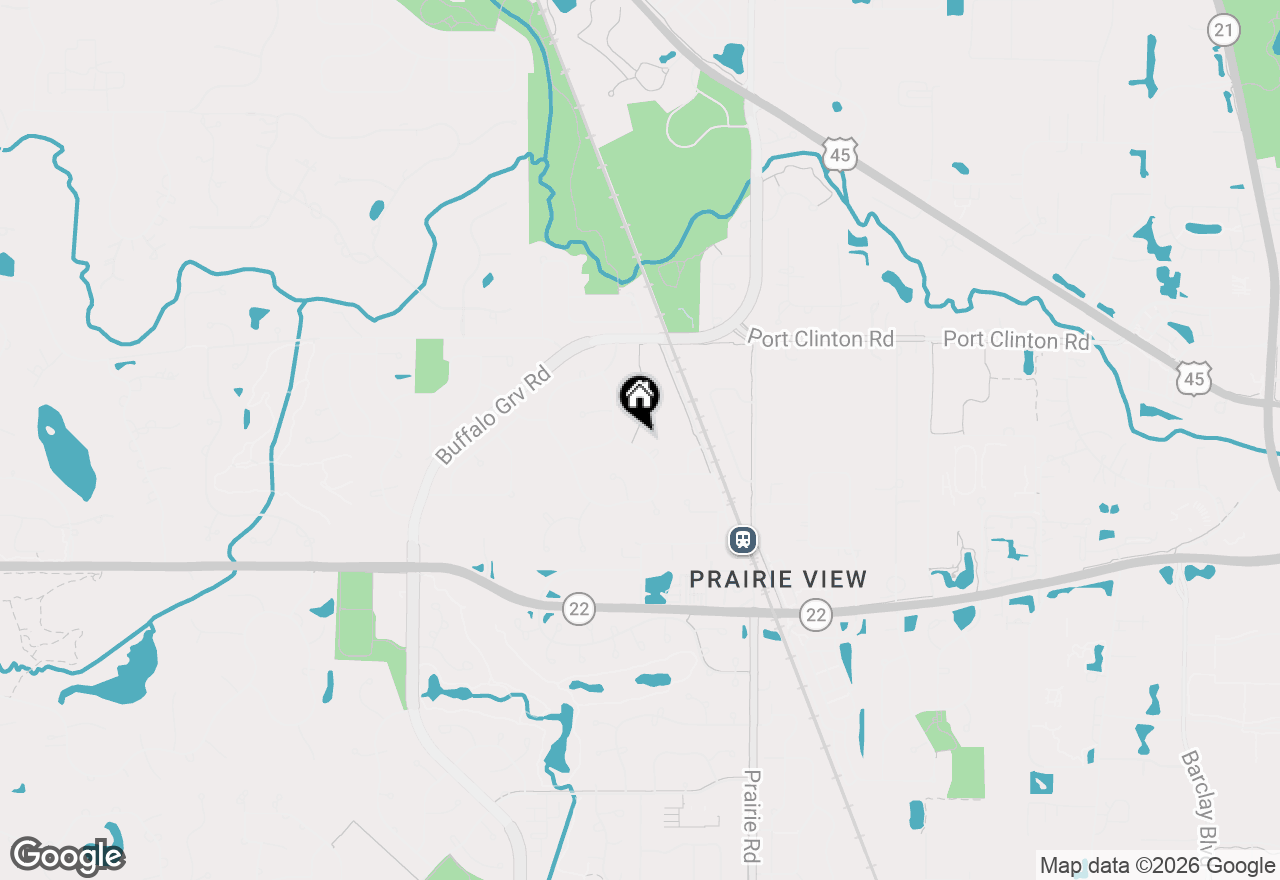 Map of 2873 Whispering Oaks Drive, Buffalo Grove, IL 60089