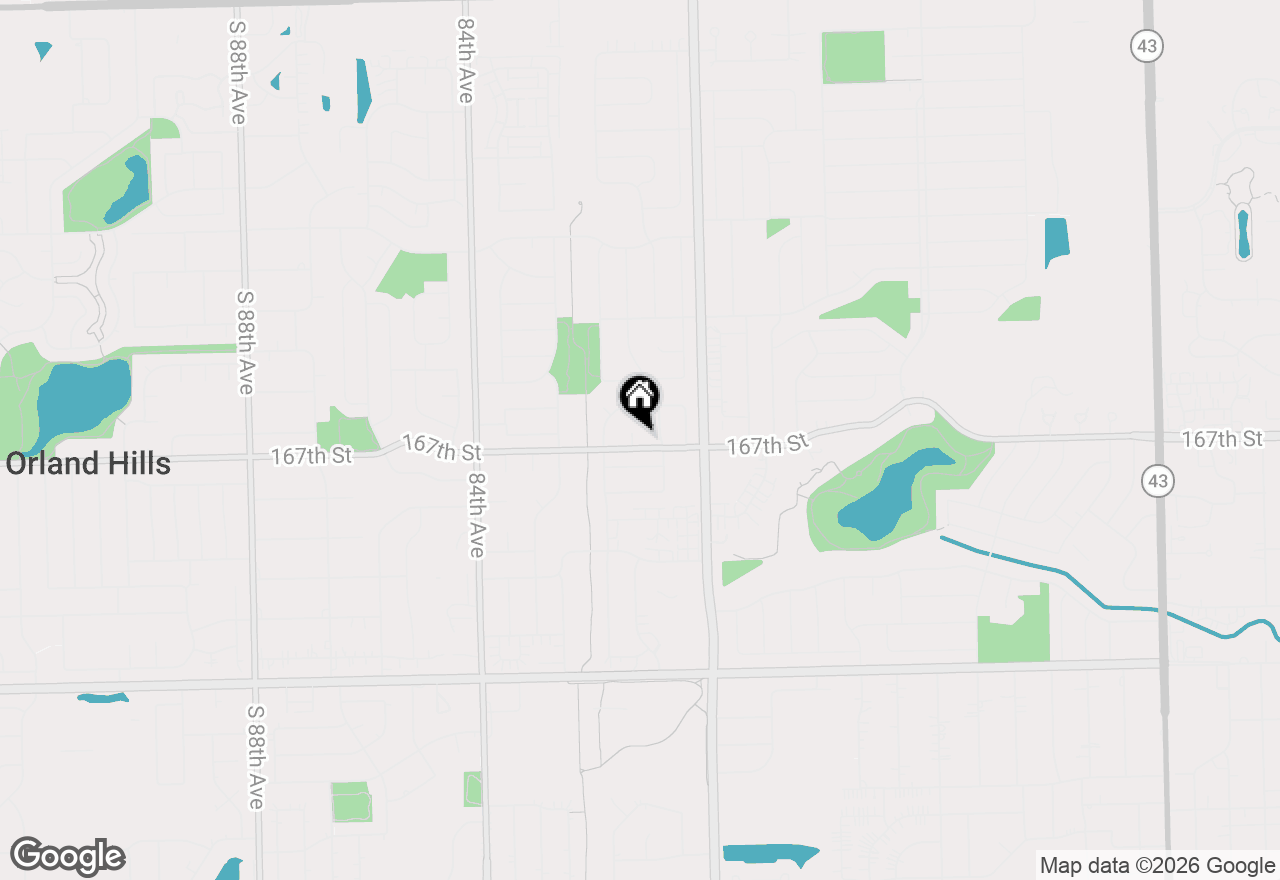 Map of 16647 Tower Court, Tinley Park, IL 60477