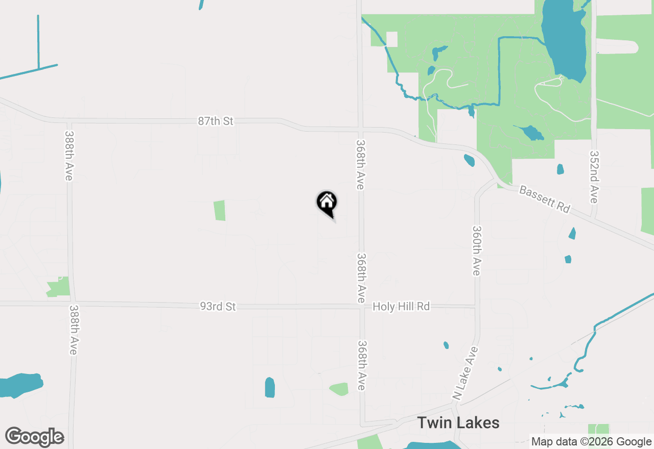 Map of 8975 371st Ave, Twin Lakes, WI 53181