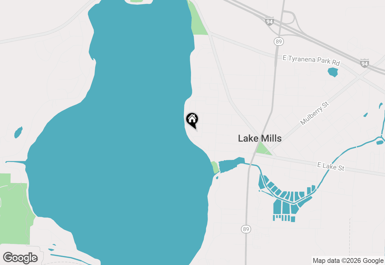 Map of 212 Lake Shore Drive, Lake Mills, WI 53551