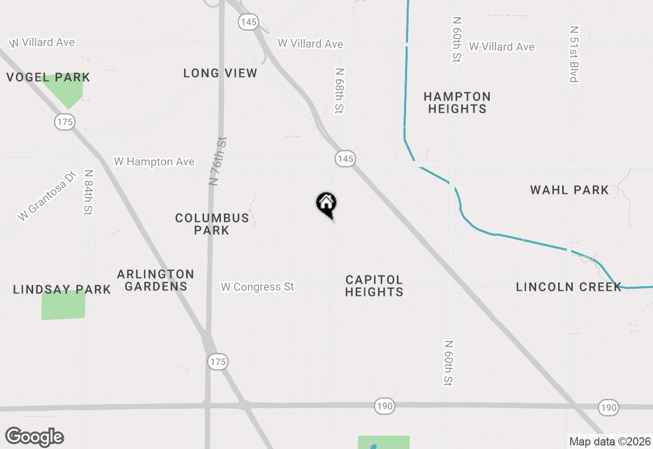 Map of 4603 N 68 St, Milwaukee, WI 53218