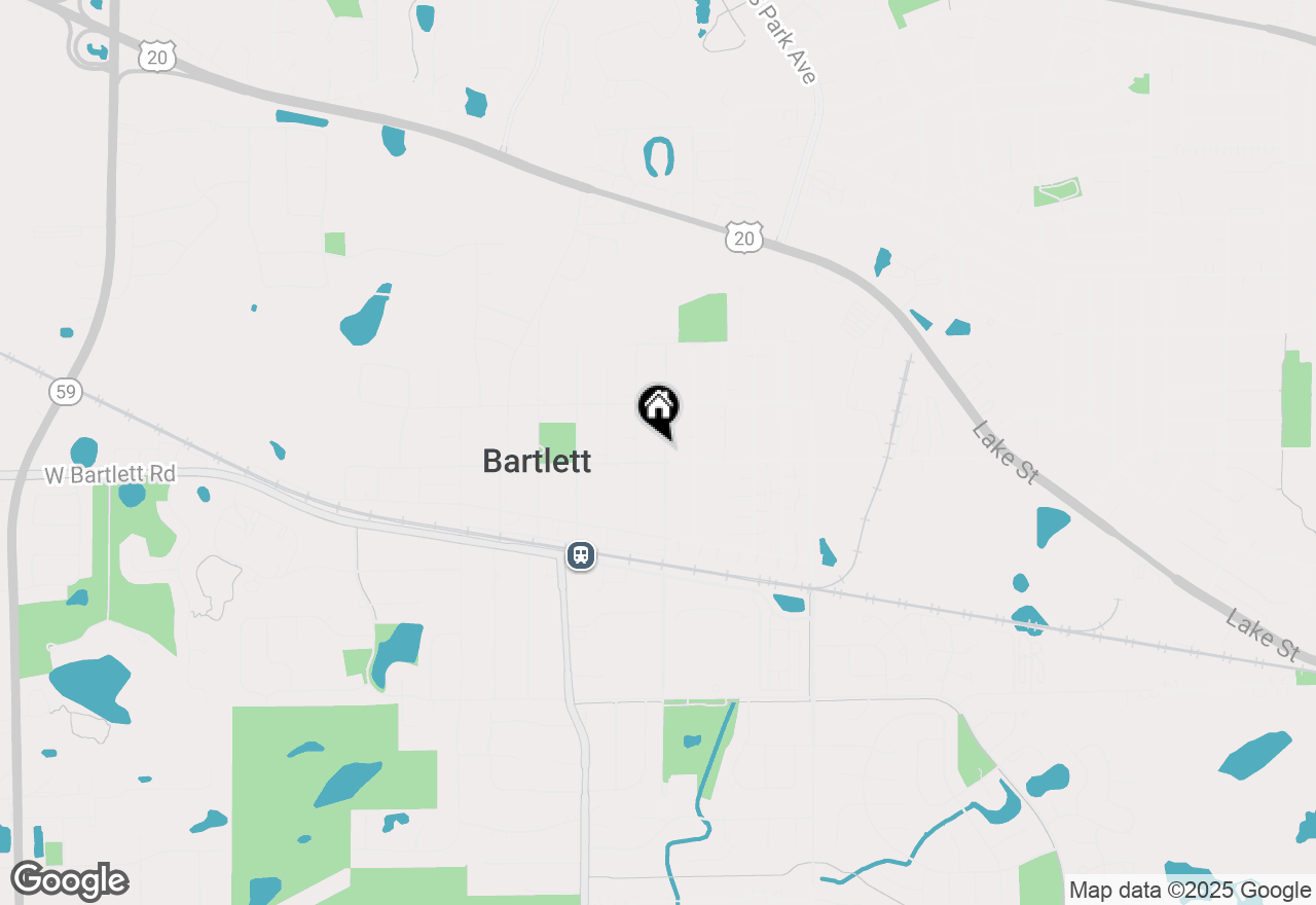 Map of 106 N Berteau Avenue, Bartlett, IL 60103