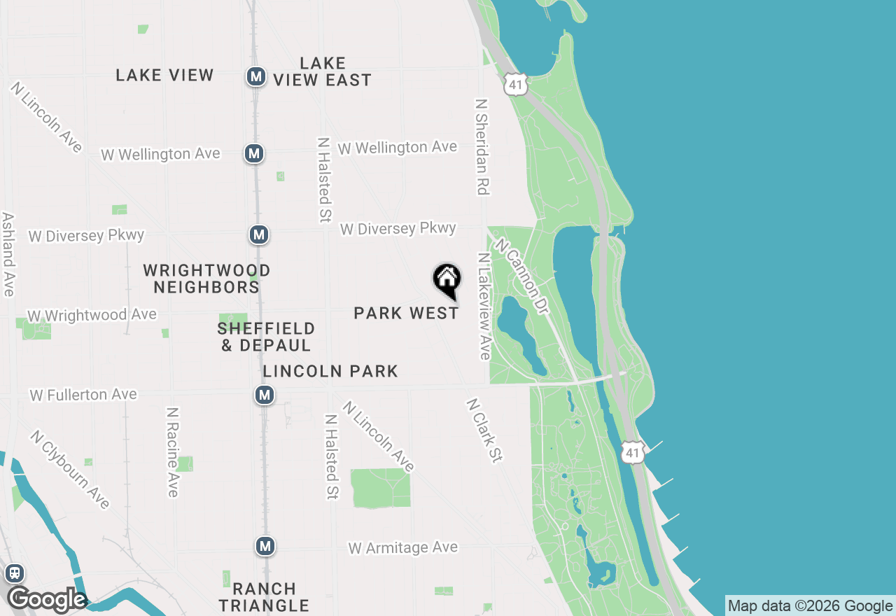 Map of 462 W Deming Place #3W, Chicago, IL 60614