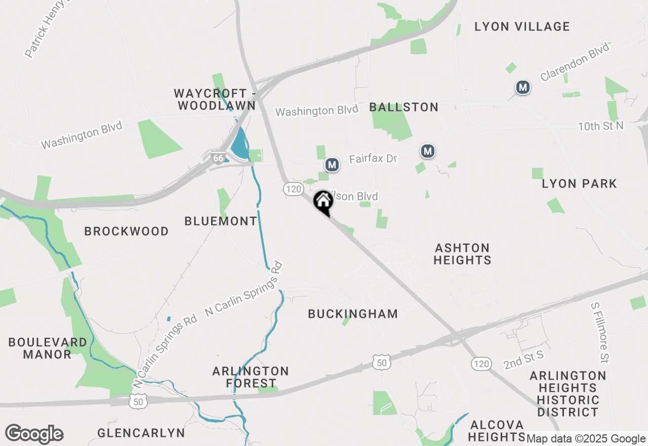 Map of 615 N Tazewell Street, Arlington, VA 22203