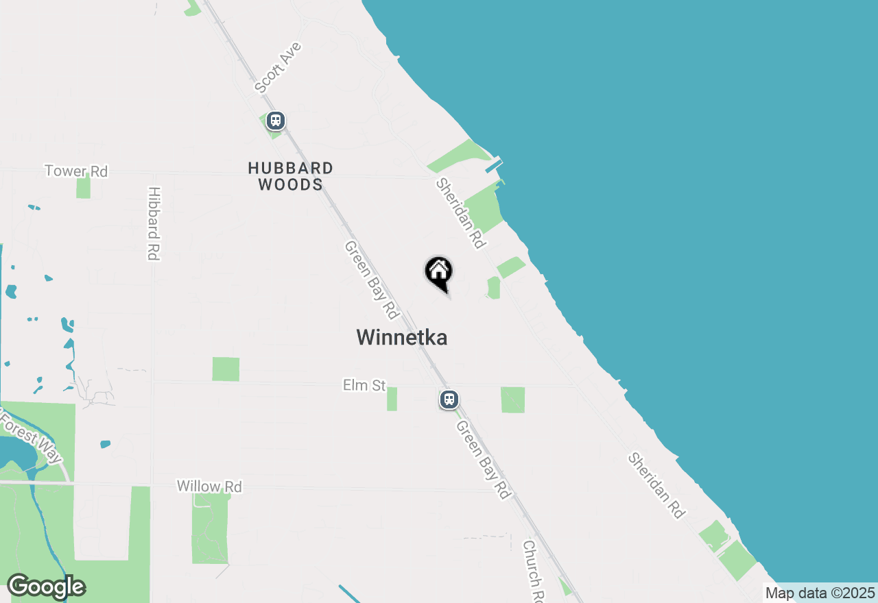 Map of 671 Lincoln Avenue, Winnetka, IL 60093