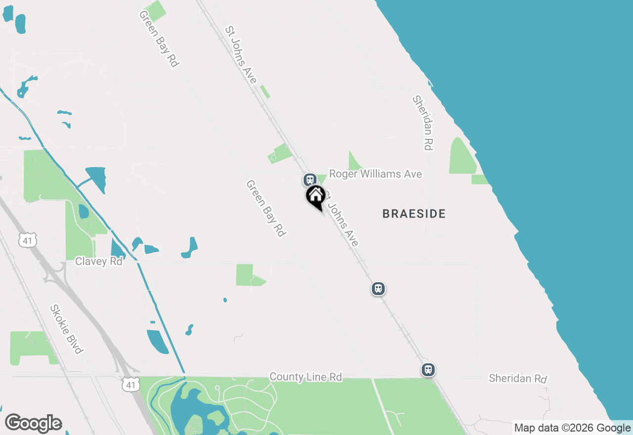 Map of 568 Burton Avenue, Highland Park, IL 60035