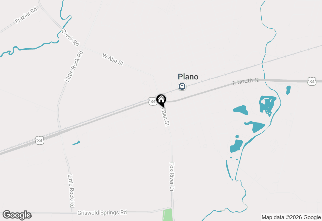 Map of 210 S Ben Street, Plano, IL 60545