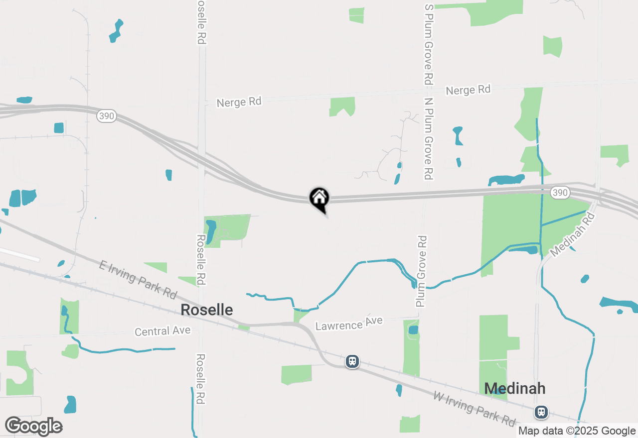 Map of 384 Ventura Club Drive, Roselle, IL 60172