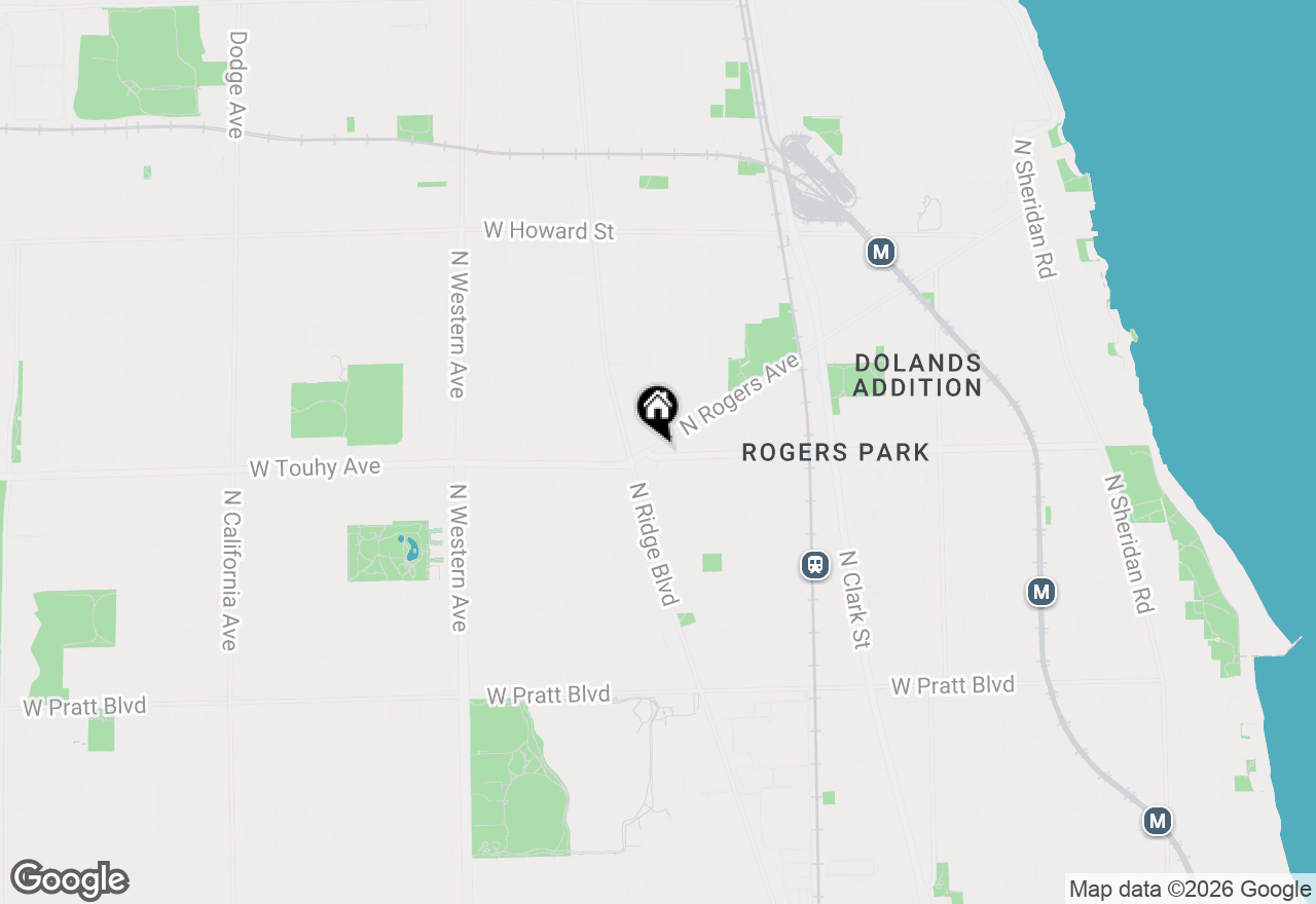 Map of 2046 W Touhy Avenue #1, Chicago, IL 60645