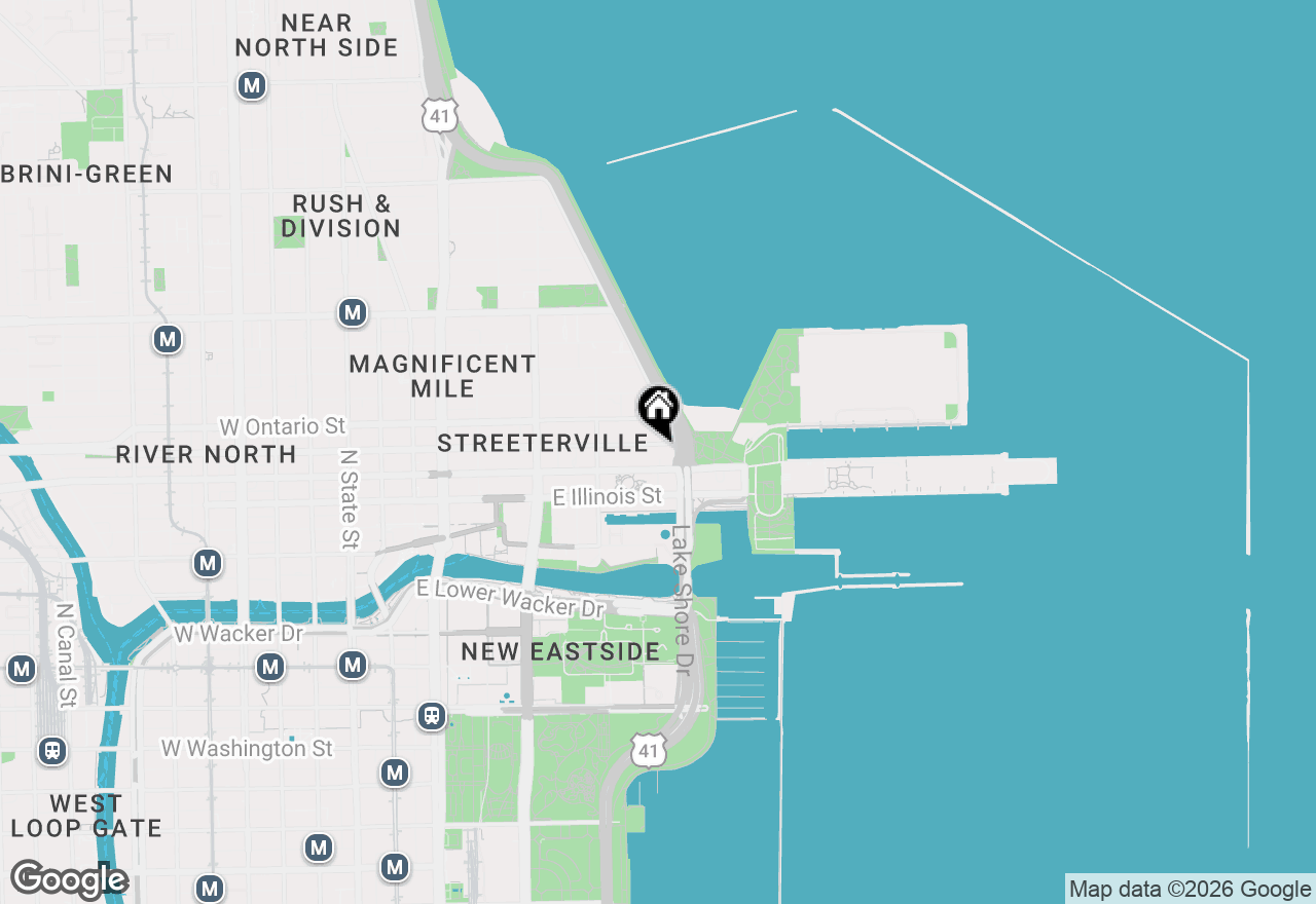 Map of 540 N Lake Shore Drive #614-15, Chicago, IL 60611