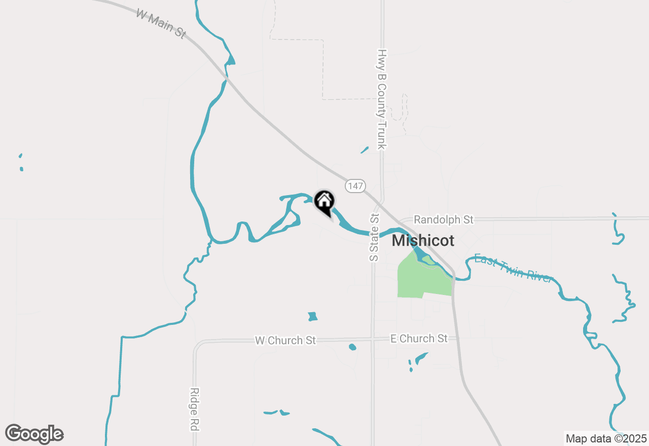 Map of 261 Riverwood Dr, Mishicot, WI 54228