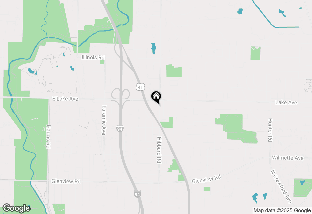 Map of 817 Hibbard Road #D, Wilmette, IL 60091