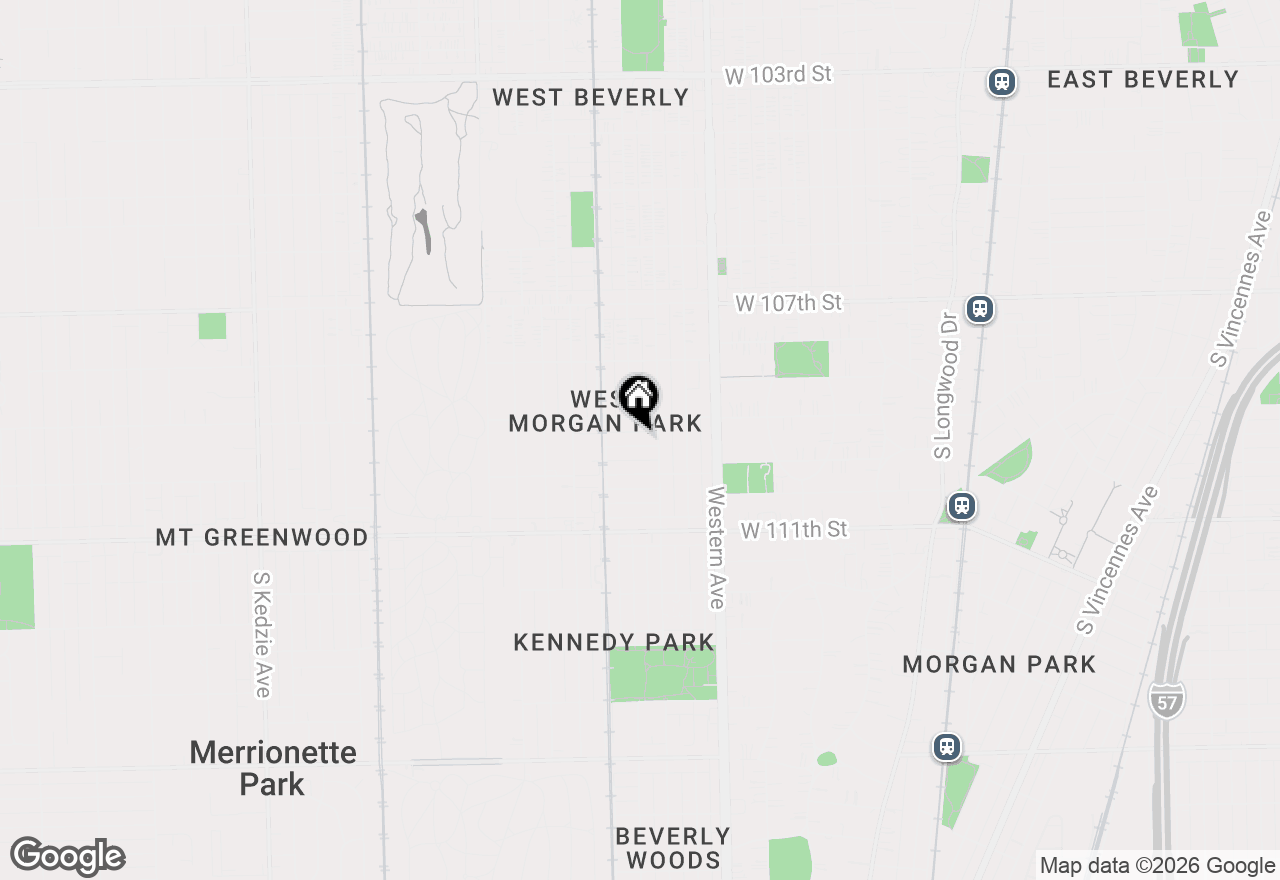 Map of 2518 W 109th Place, Chicago, IL 60655