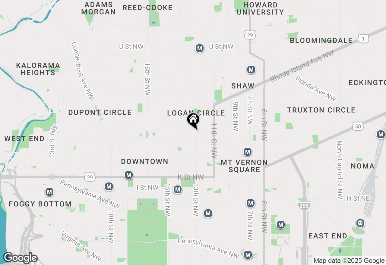 Map of 1300 13th Street Nw #609, Washington, DC 20005