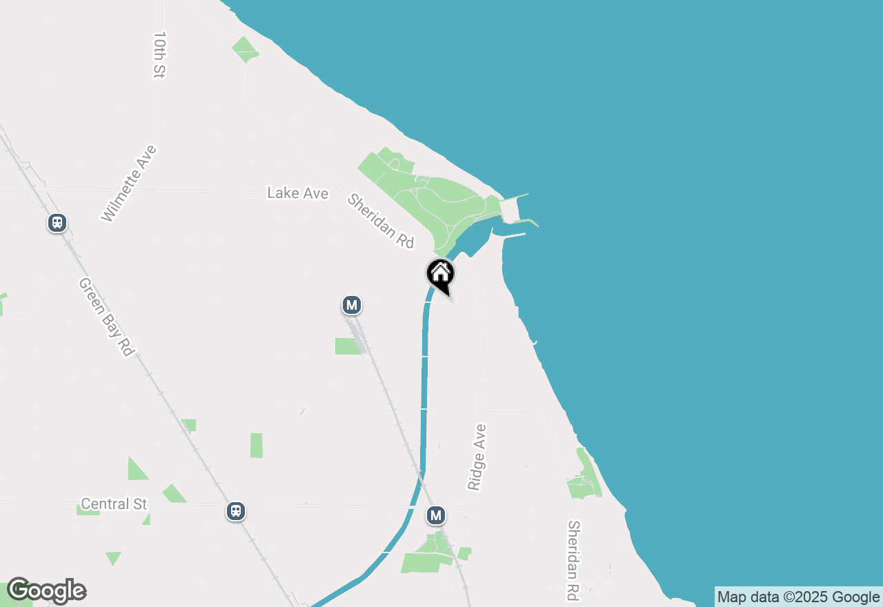 Map of 155 Linden Avenue, Wilmette, IL 60091