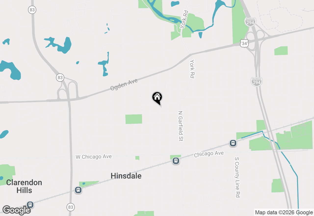 Map of 420 N Lincoln Street, Hinsdale, IL 60521