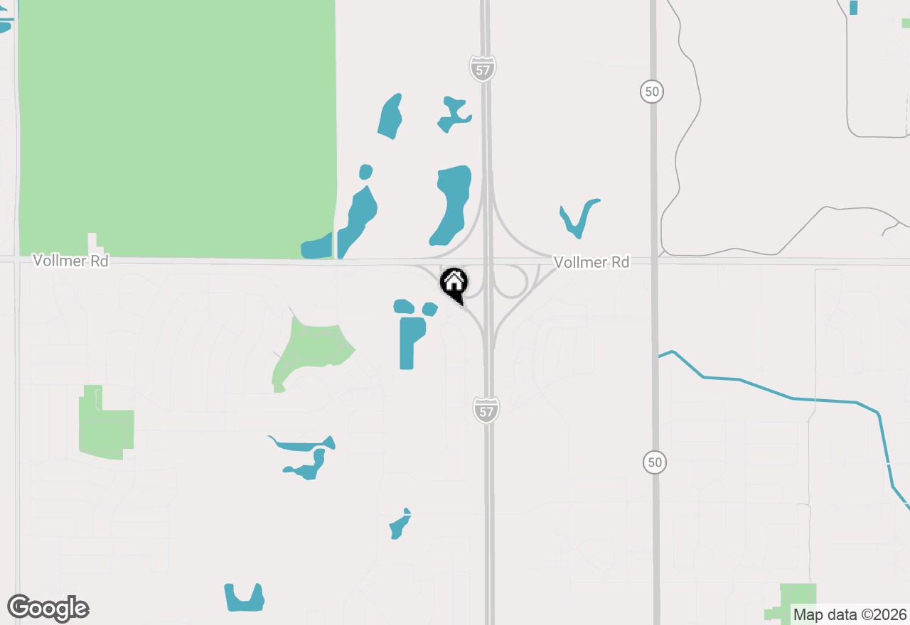 Map of 51 Manor Drive, Matteson, IL 60443