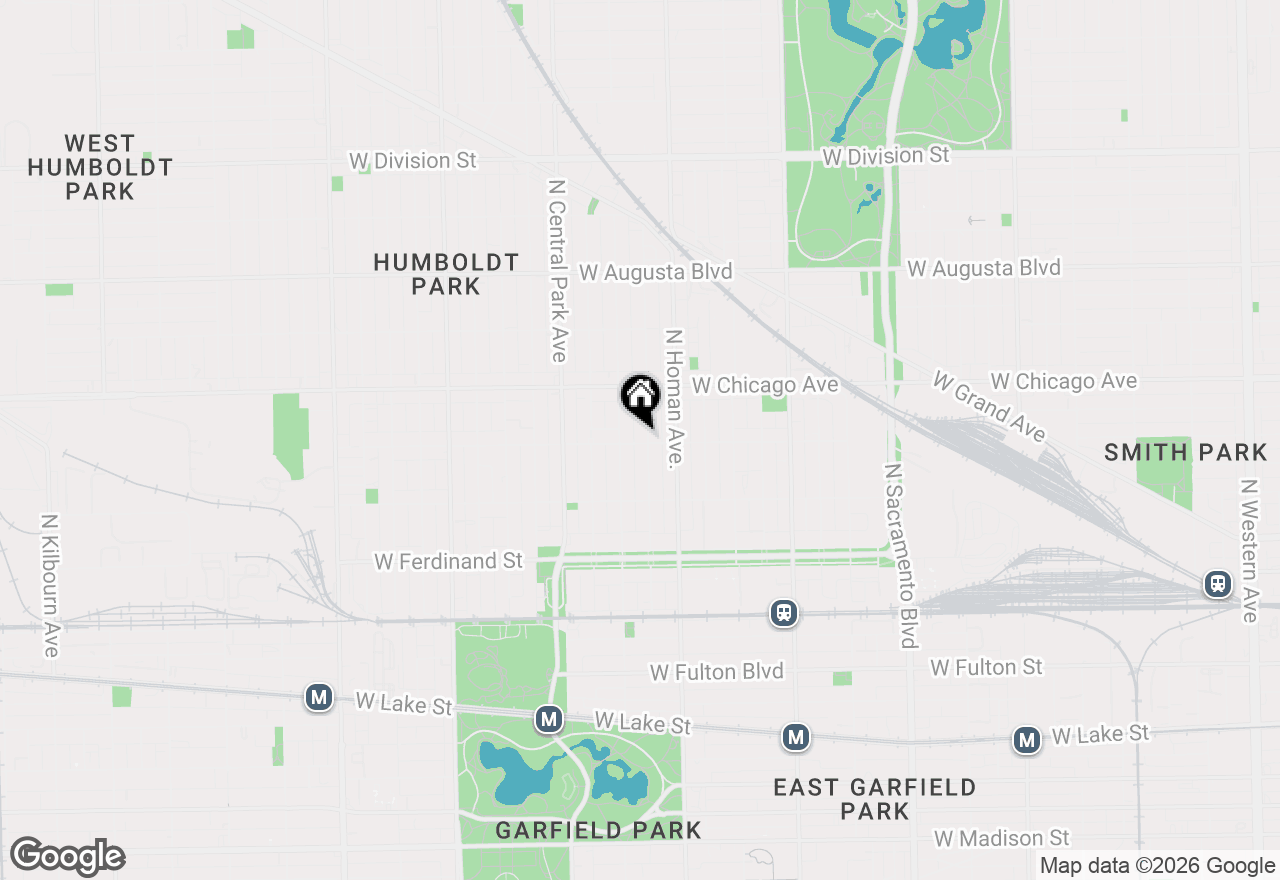 Map of 3436 W Huron Street, Chicago, IL 60624