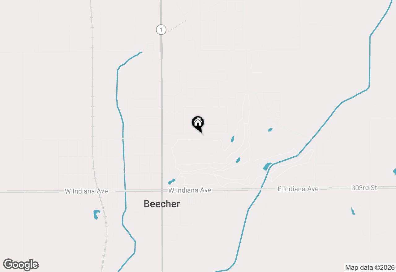 Map of 302 Miller Street, Beecher, IL 60401