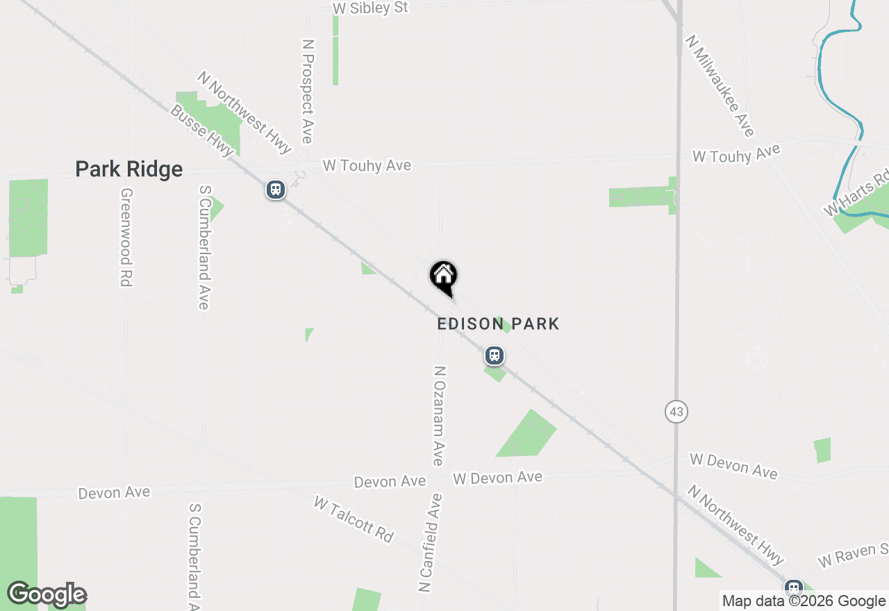 Map of 6855 N Olmsted Avenue #1N, Chicago, IL 60631