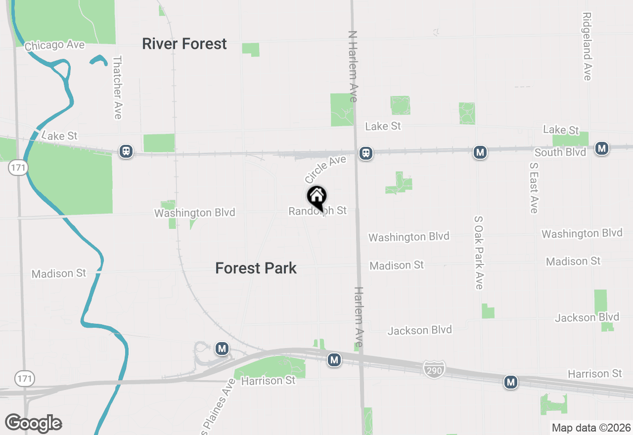 Map of 7314 Randolph Street #5B, Forest Park, IL 60130
