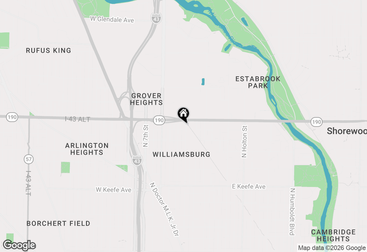 Map of 3839 N 3rd St, Milwaukee, WI 53212