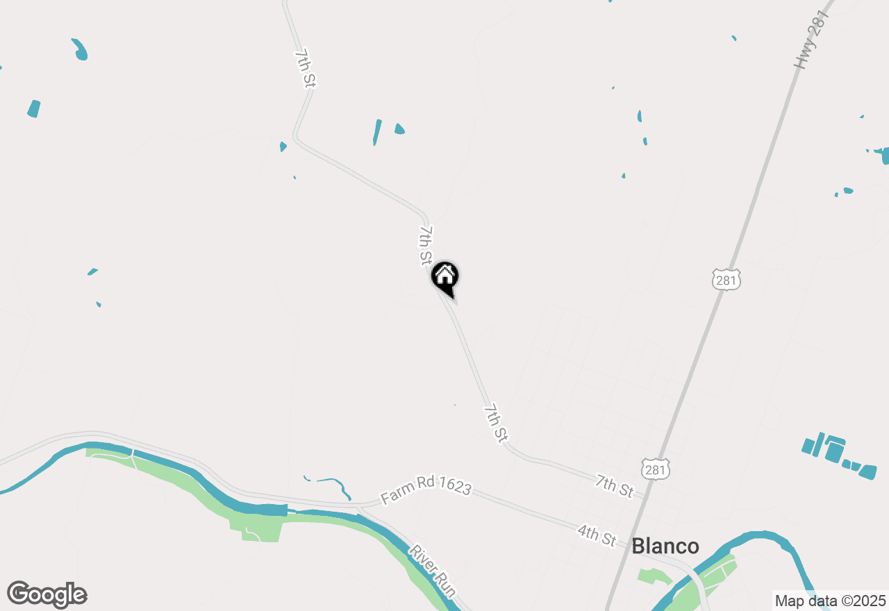 Map of 1876 Rocky Rd, Blanco, TX 78606