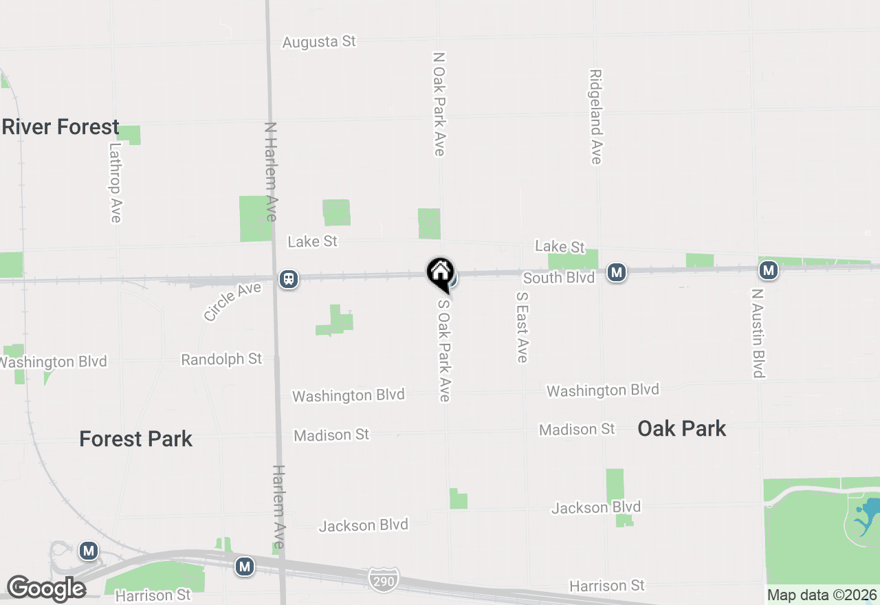 Map of 159 S Oak Park Avenue, Oak Park, IL 60302