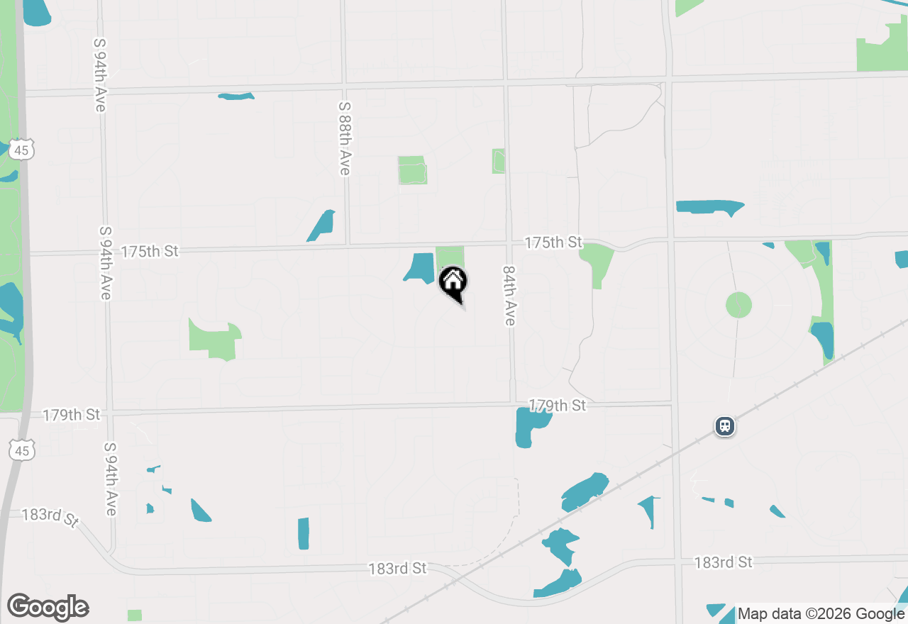 Map of 17621 Harper Road, Tinley Park, IL 60487