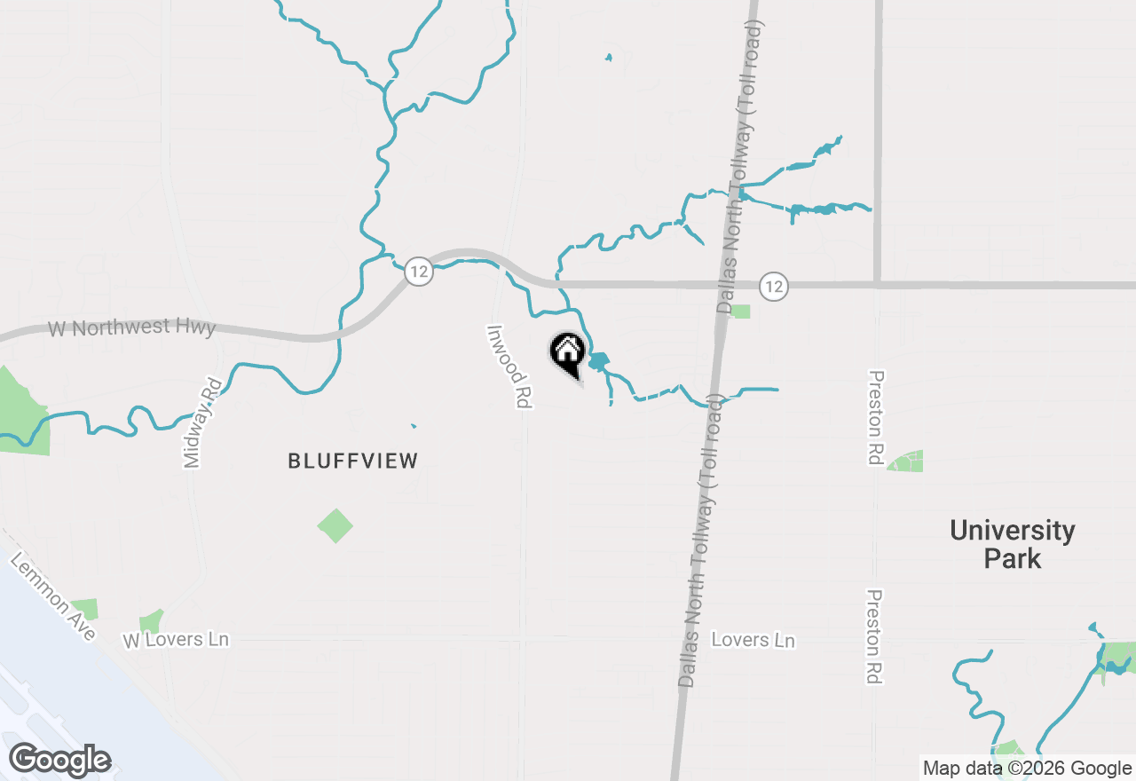 Map of 5460 Surrey Circle, Dallas, TX 75209