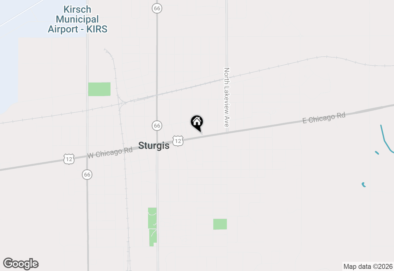 Map of 504 E Chicago Road, Sturgis, MI 49091