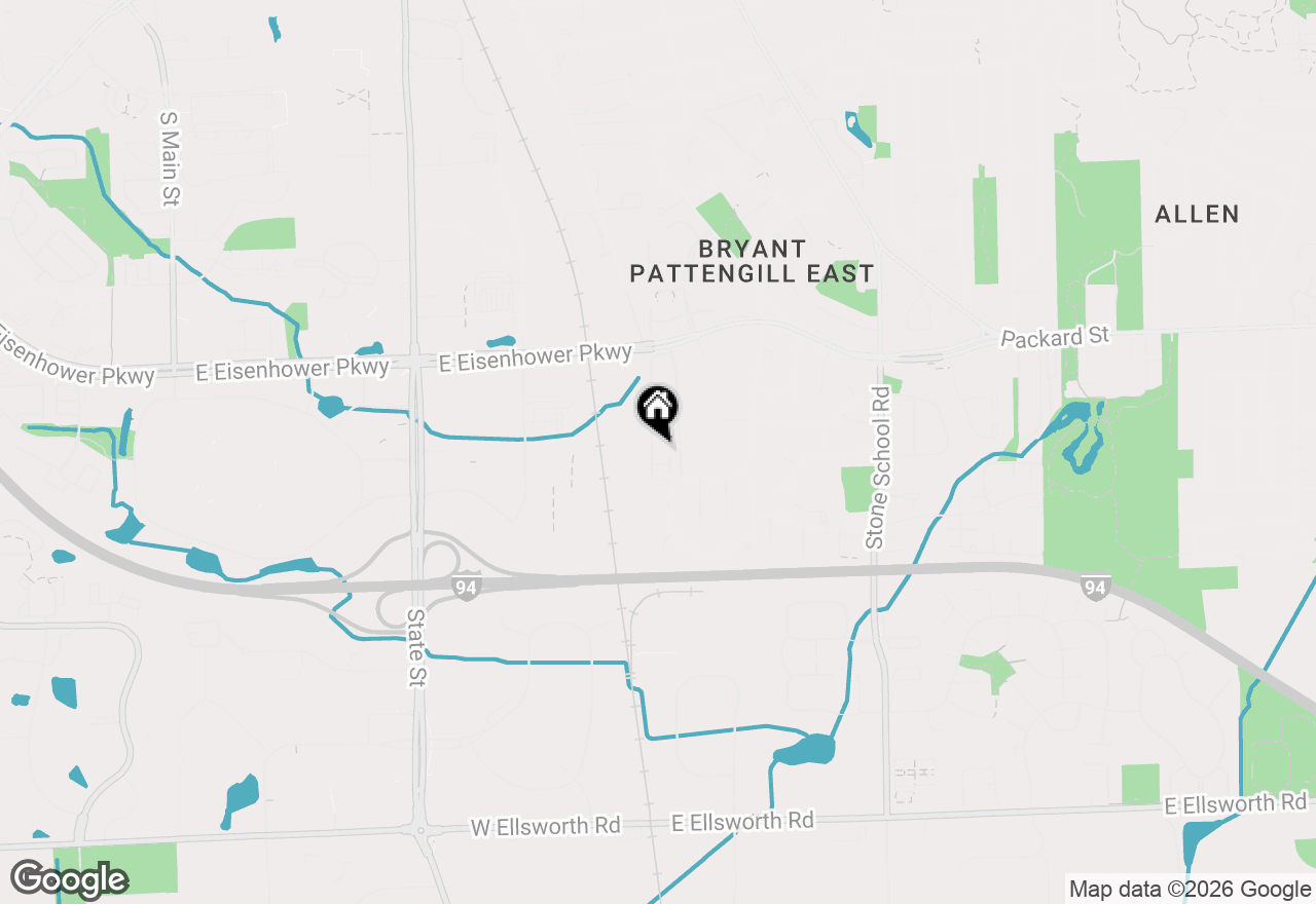 Map of 3320 Alpine Drive, Ann Arbor, MI 48108